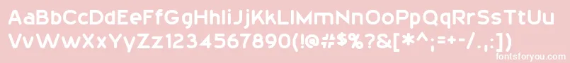 20thCenturyFont Font – White Fonts on Pink Background