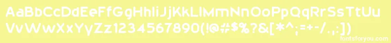 20thCenturyFont Font – White Fonts on Yellow Background