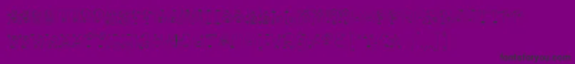 BangLetPlain Font – Black Fonts on Purple Background