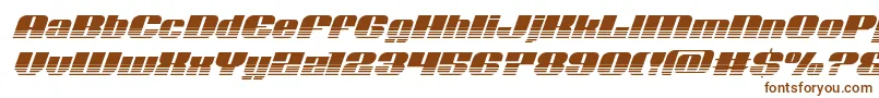 Шрифт Nolocontendrehalfital – коричневые шрифты на белом фоне