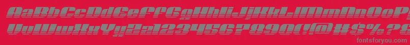 Шрифт Nolocontendrehalfital – серые шрифты на красном фоне