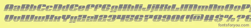 Шрифт Nolocontendrehalfital – серые шрифты на жёлтом фоне