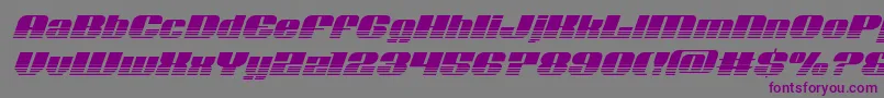Nolocontendrehalfital Font – Purple Fonts on Gray Background