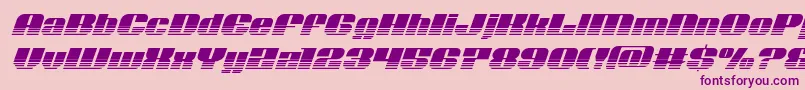 Шрифт Nolocontendrehalfital – фиолетовые шрифты на розовом фоне