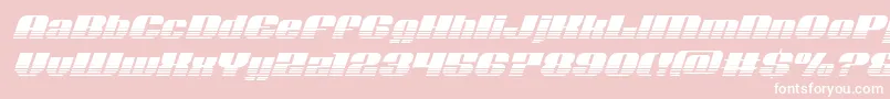 Шрифт Nolocontendrehalfital – белые шрифты на розовом фоне
