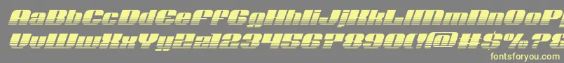 Шрифт Nolocontendrehalfital – жёлтые шрифты на сером фоне