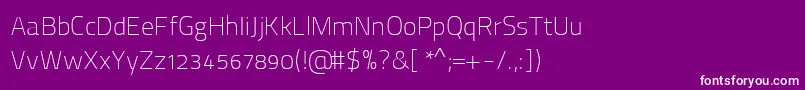 ThaitilliumImprovedRegular2 Font – White Fonts on Purple Background