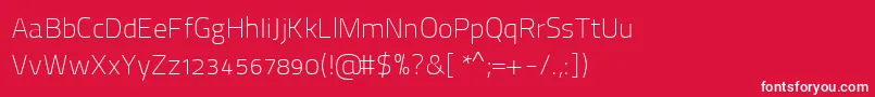 ThaitilliumImprovedRegular2 Font – White Fonts on Red Background
