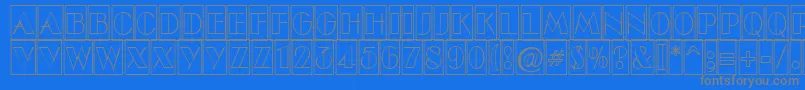 ABenttitulcmotlnr Font – Gray Fonts on Blue Background