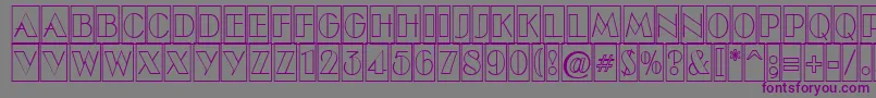 ABenttitulcmotlnr Font – Purple Fonts on Gray Background