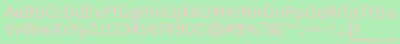 OrientaRegular Font – Pink Fonts on Green Background
