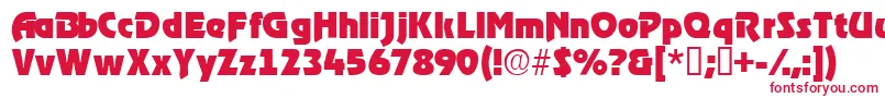 Tenacessk Font – Red Fonts on White Background
