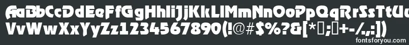 Tenacessk Font – White Fonts on Black Background