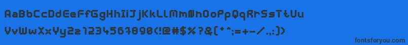 fuente WebpixelBitmapBlack – Fuentes Negras Sobre Fondo Azul