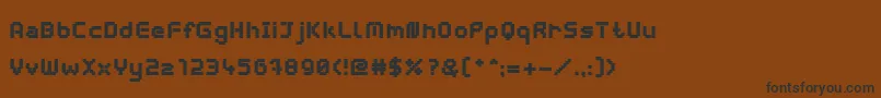 Fonte WebpixelBitmapBlack – fontes pretas em um fundo marrom