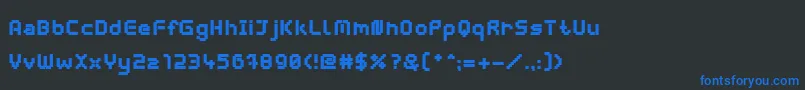 fuente WebpixelBitmapBlack – Fuentes Azules Sobre Fondo Negro