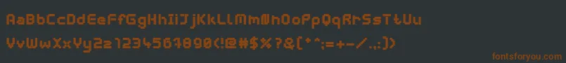 Fonte WebpixelBitmapBlack – fontes marrons em um fundo preto