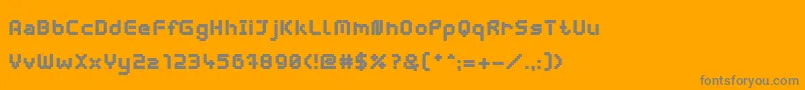 fuente WebpixelBitmapBlack – Fuentes Grises Sobre Fondo Naranja