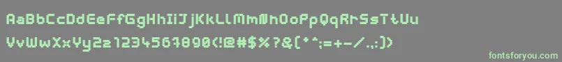 Fonte WebpixelBitmapBlack – fontes verdes em um fundo cinza