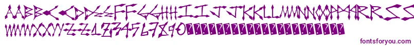 Diamondcut-fontti – violetit fontit