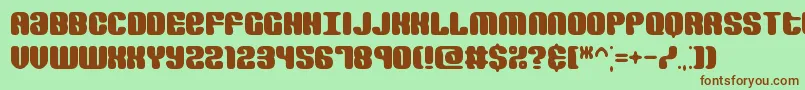 Revertro Font – Brown Fonts on Green Background