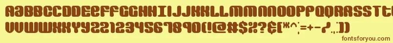 Revertro Font – Brown Fonts on Yellow Background