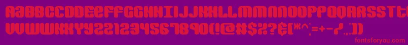 Revertro Font – Red Fonts on Purple Background