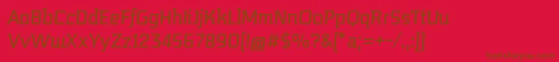 MidnightkernboyItalic Font – Brown Fonts on Red Background