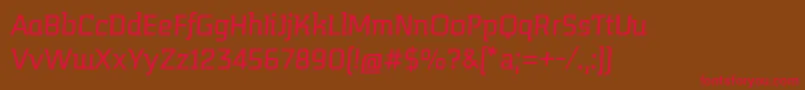 MidnightkernboyItalic Font – Red Fonts on Brown Background