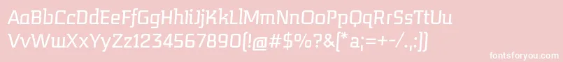Police MidnightkernboyItalic – polices blanches sur fond rose