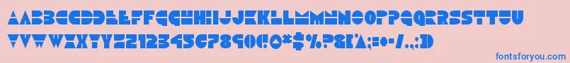 Discoduckcond Font – Blue Fonts on Pink Background