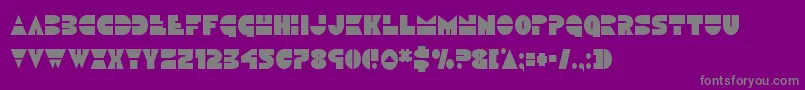 Discoduckcond Font – Gray Fonts on Purple Background