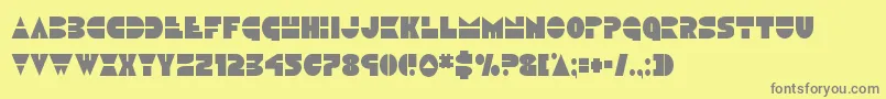 Discoduckcond Font – Gray Fonts on Yellow Background