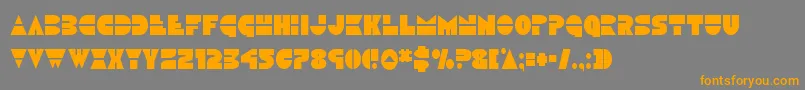 Discoduckcond Font – Orange Fonts on Gray Background