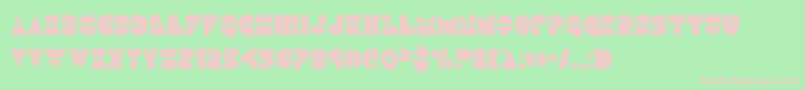 Discoduckcond Font – Pink Fonts on Green Background