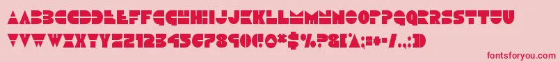 Discoduckcond Font – Red Fonts on Pink Background