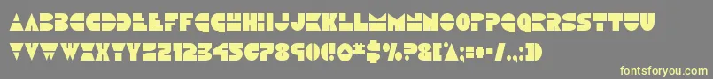 Discoduckcond Font – Yellow Fonts on Gray Background