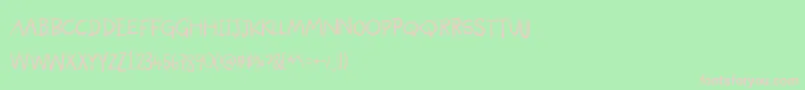 Pandoramademo Font – Pink Fonts on Green Background