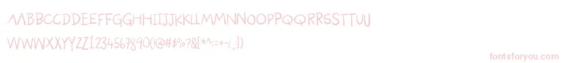 Pandoramademo Font – Pink Fonts on White Background