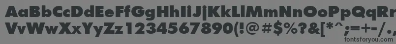 Ftxb Font – Black Fonts on Gray Background
