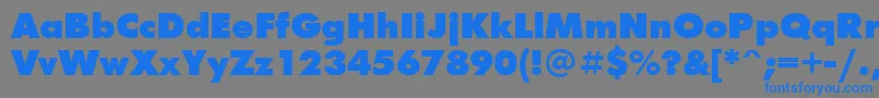 Ftxb Font – Blue Fonts on Gray Background