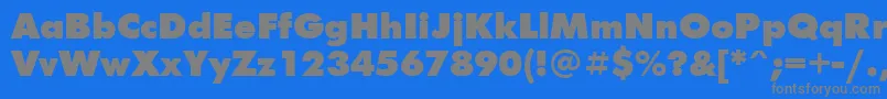Ftxb Font – Gray Fonts on Blue Background