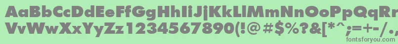 Ftxb Font – Gray Fonts on Green Background