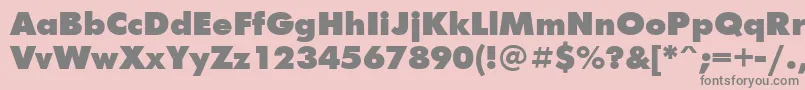 Ftxb Font – Gray Fonts on Pink Background