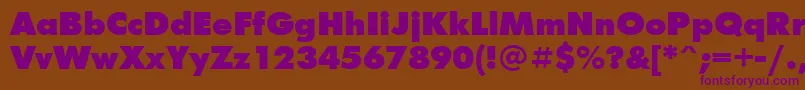 Ftxb Font – Purple Fonts on Brown Background