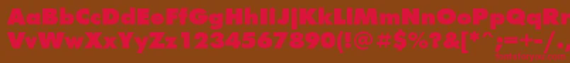 Ftxb Font – Red Fonts on Brown Background