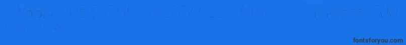 PreciselyPrecise-Schriftart – Schwarze Schriften auf blauem Hintergrund