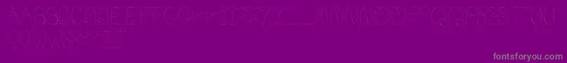 Police PreciselyPrecise – polices grises sur fond violet