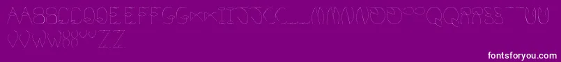 PreciselyPrecise Font – White Fonts on Purple Background