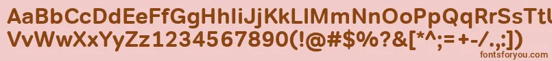 TondocorpBold Font – Brown Fonts on Pink Background